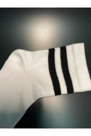 Resim Yade Yaade Çocuk Tenis Unisex Çorap Burun Dikişsiz Beyaz 4çift 