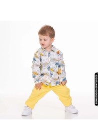 Resim Xo Kids Erkek Palmiyeli Gömlek 9 Ay - 2 Yaş 44619 Egml09029 Ekru 
