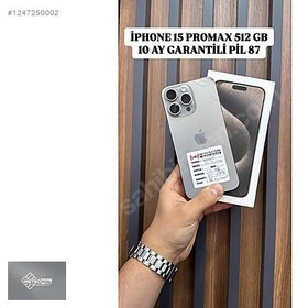 Resim Apple iPhone 15 Pro Max İkinci El TR | 512 GB | Natürel Titanyum 