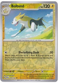 Resim Boltund Reverse Holo 059/162 - Temporal Forces - Pokemon Kartı Mint 