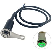 Resim Yeşil Kilit Olmadan Su Geçirmez Motosiklet Atv Led Işık Çubuğu Anahtarı, 12 V Atv Mini Bisiklet Dirt Bike İçin Far Sis Lambası Spot Anahtarı 