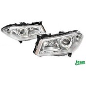 Resim Renault Megane 2 Sağ Sol Far Takımı Mercekli 20052008 Motorlu 