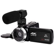 Resim Pazly 4k Ultra Hd 48mp Dijital Video Kamera, Yüksek Çözünürlüklü Mikrofon, Dokunmatik Ekran, Geniş Açı Lens Profesyonel Çekim 