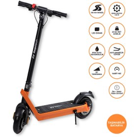Resim X9 Elektrikli Scooter - Çıkartılabilir Bataryalı 850W Katlanabilir Scooter 