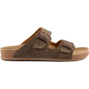 Resim Roy Jones Breezestep Unisex Vizon Çift Toka Günlük Terlik 6500 Vizon 