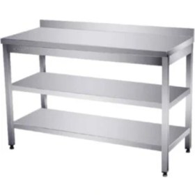 Resim Pimak Taban ve Ara Raflı Çalışma Tezgahı 60 x 60 x 85 (Cm) 