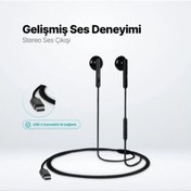 Resim Typc-e Girişli Ttec Rio Usb-c Stereo Mikrofonlu Kulakiçi Kulaklık Siyah Uyumlu Diğer 