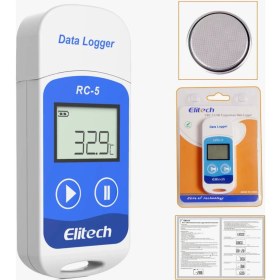 Resim Elitech Rc-5 Sıcaklık Kayıt Cihazı Datalogger Sıcaklık Kayıt Cihazı USB Bağlantılı Termometre 