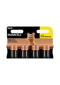 Resim Duracell Basic Alkalin Aa 8'li Kalem Pil 