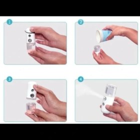 Resim Şarjlı Mini Yüz Nemlendirici Dezenfektan Cihazı Mist Sprayer Midastech 
