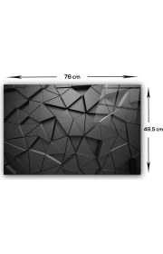 Resim Decorita Antrasit Kristal | Cam Ocak Arkası Koruyucu | 49,5cm x 76cm 