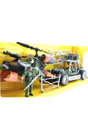 Resim MEGA Buggy ve Helikopterli Askeri Oyun Seti 