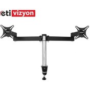 Resim Tarix Dm 02 Masa Üstü Monitör Askı Aparatı İki Kollu 17" 24 