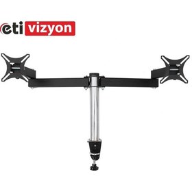 Resim Tarix Dm 02 Masa Üstü Monitör Askı Aparatı İki Kollu 17" 24 