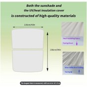 Resim Chuangyinshop Tesla Model Y Ice Crystal Sunshade Clip-on Heat Insulation Curtain Foldable Roof Window Shade 2020-2024 