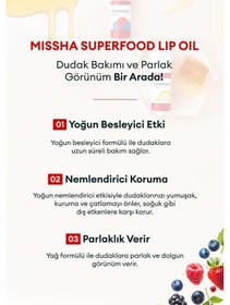 Resim Missha Super Food Lip Oil Berry Yoğun Nemlendirici Dut Özlü Dudak Bakım Yağı 5.2 G 