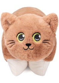 Resim 2'si 1 Arada Uyku Arkadaşı Kitty Kedi Oyuncak - Yastık Kahve 