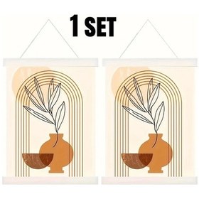Resim Gaojunshop01 50 Cm Ahşap Manyetik Poster Klips Tablo Ve Fotoğraf Asma Çerçeve Seti Beyaz 