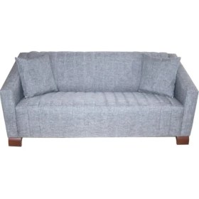 Resim Koltukstilim Liya Gri Üçlü Bekleme Koltuğu 