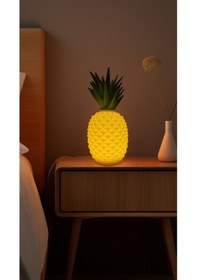 Resim Ananas Tasarımlı Gece Lambası Çok Renkli 