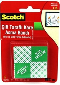 Resim 3M 111 Scotch Çift Taraflı Köpük Bant Kare 