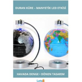 Resim Manyetik Ledli Havada Duran Küre Modern Dekorasyon İçin 1 Adet 