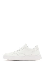 Resim ALBERTO GUARDIANI Erkek Beyaz New Era Bağcıklı Deri Sneaker G03M100026 