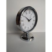 Resim Bahat Krom Renkli Metal Ofis Salon Masa Saati 25*20 cm C1 