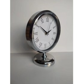 Resim Bahat Krom Renkli Metal Ofis Salon Masa Saati 25*20 cm C1 