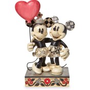 Resim Disney Aşk Havada Mickey Minnie Kalp Dekoratif Figür Biblo 