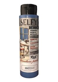 Resim Rich Selfy Decor Vernikli Boya 500Cc 5836 Napolyon Mavi 