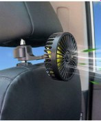 Resim Elioure Araç İçi Koltuk Arkası Vantilatör Serinletici Koltuk Kafalığı İçin Vantilatör 