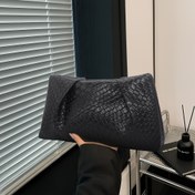 Resim 2025 Yeni Moda Taş Desenli Kadın El Çantası, Zarif Kompakt Manyetik Toka Tasarımı El Çantası, Akşam Partileri, Arkadaş Toplantıları, Seyahat Alışveriş Cüzdanları vb. için Uygun 