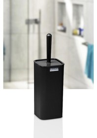 Resim Okyanus Home Mina Siyah Çizgili Kare Wc Fırçalık 