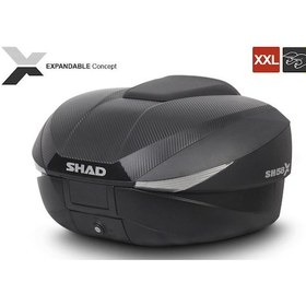 Resim Shad SH58X Arka Çanta Siyah Carbon (Genişleyebilen Model) 