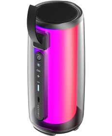 Resim Mıkado Md-17bt Capella 10w Taşınabilir Usb/aux/bt/tf Rgb Işıklı Transparan 1800mah Mikrofon Karaoke Bluetooth Speak 