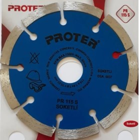 Resim Proter Soketli Elmas Testere 115 S mm Beton Seramik Mermer 