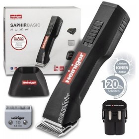 Resim Heiniger Saphir Basic Şarjlı Evcil Hayvan Tıraş Makinesi Siyah 