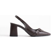 Resim Keira Acı Kahve Cilt Kadın Topuklu Ayakkabı Kahve 