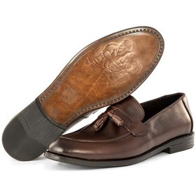 Resim Quaste Hakiki Deri Erkek Klasik Ayakkabı, Loafer Klasik Ayakkabı, Makosen Ayakkabı 