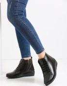 Resim KAOF SHOES Kadın Siyah Anne Botu Ortopedik Anne Ayakkabısı Kadın Günlük Ayakkabı Klasik Ayakkabı Anne Çizme Bot 