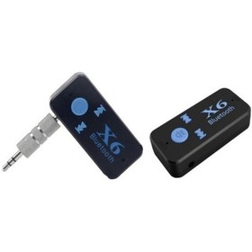 Resim Bluetooth Müzik Alıcısı 3.5 Mm Aux Adaptör Araç Kiti 3in1 - Cyber An-6999 X6 