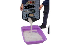 Resim Desenli Kedi Kumu Paspası 60 x 120 cm 