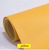 Resim Düzeltme Çizik Delikleri Kendinden Yapışkanlı Deri Tamir Yaması Yüksek Yellow 200x50cm 