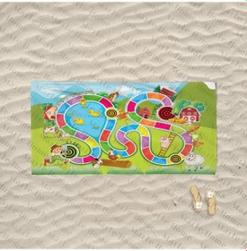 Resim Marte Home Çocuk Oyun Desenli Çocuk Plaj Havlusu (540956344) 