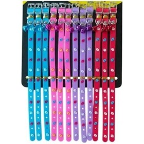 Resim Pati Desenli Ayarlanabilir Silikon Kedi Tasması 