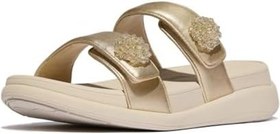 Resim Kadın Terlik IW5-090/675 FitFlop F-MODE GO Beadie-Button Adjustable Two-Bar Slides 
