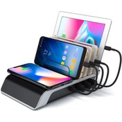 Resim Ally Multiport 10w Wireless Kablosuz Şarj Cihazı Organizer Stand 