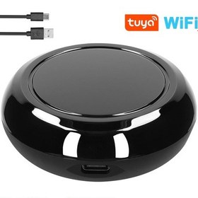 Resim Wezone Siyah Ev Akıllı Kumanda: Wifi İle Ses Kontrolü, 360 Kapsama, 10m Mesafe, Tv-klima Ve Programlama Özelliği 