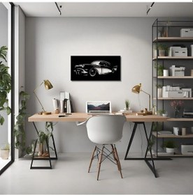 Resim Lazer Kesim Metal Duvar Dekoru Araba 2 Car Metal Duvar Tablosu Araba 